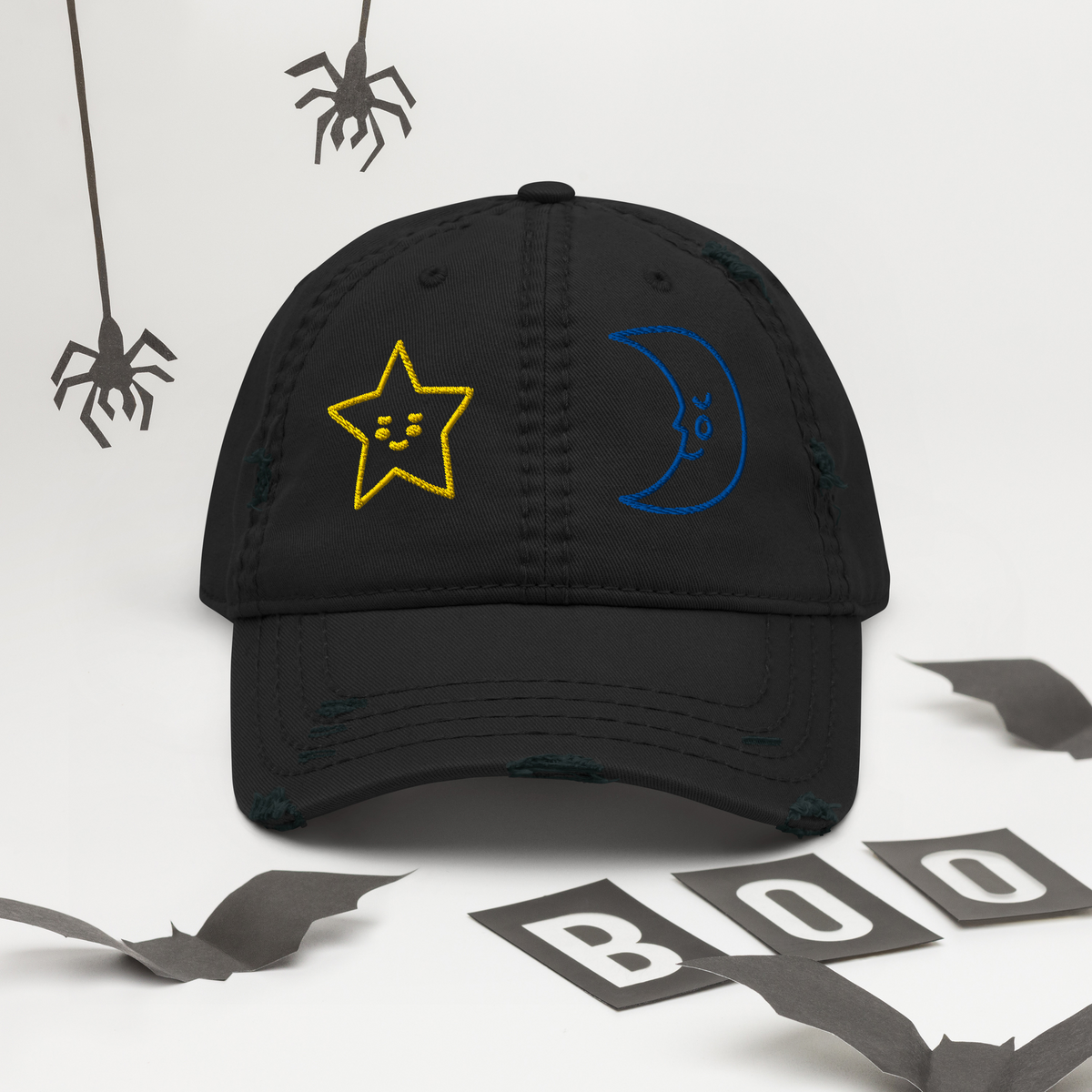 Star & Moon Distressed Dad Hat product image 4