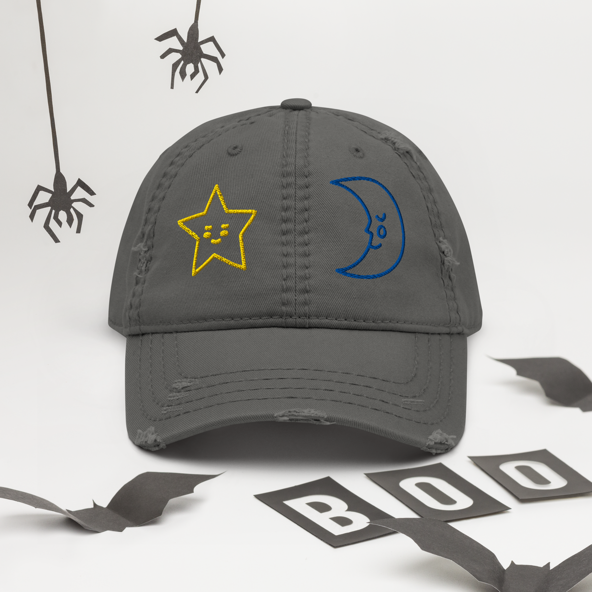 Star & Moon Distressed Dad Hat product image 5