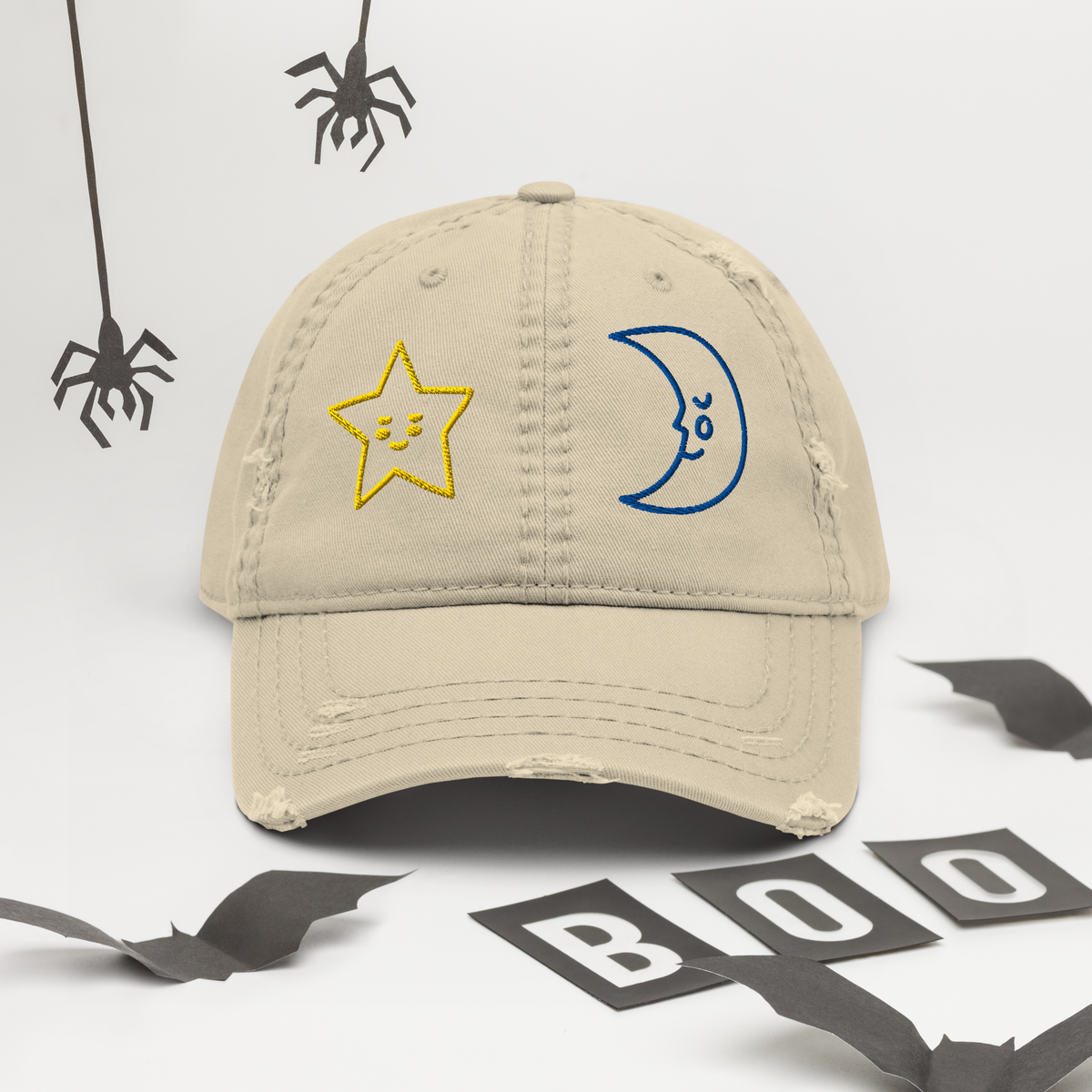 Star & Moon Distressed Dad Hat product image 6