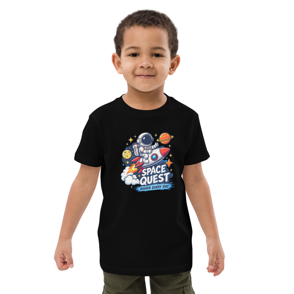Space Quest Organic Cotton Kids T-Shirt | SideQuest