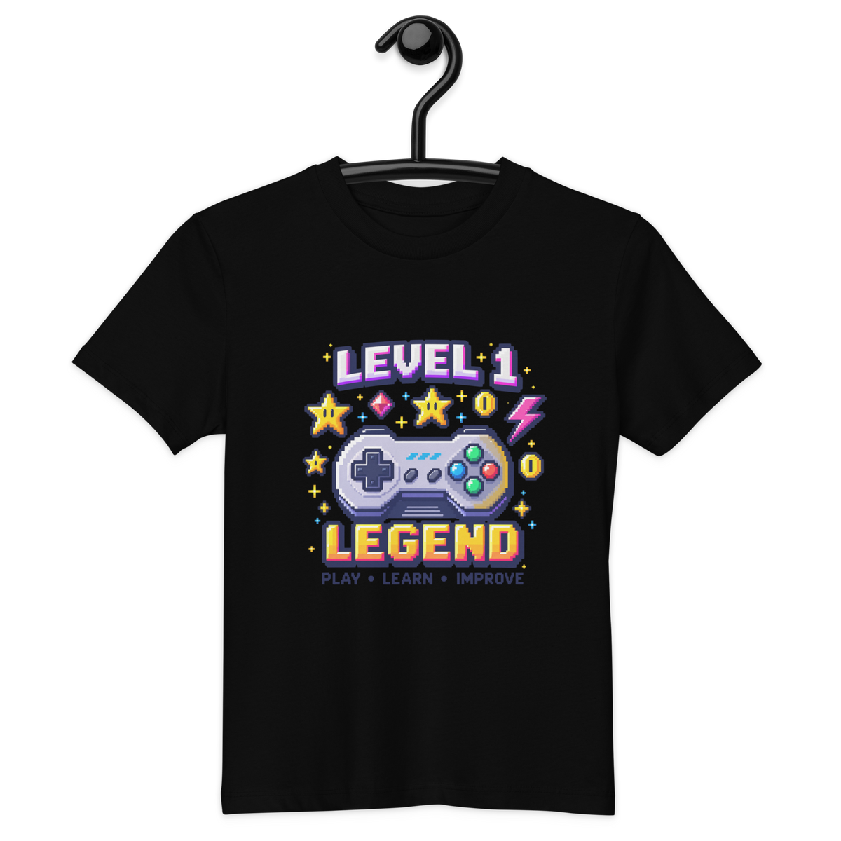 Level 1 Legend Organic Cotton Kids T-Shirt | SideQuest