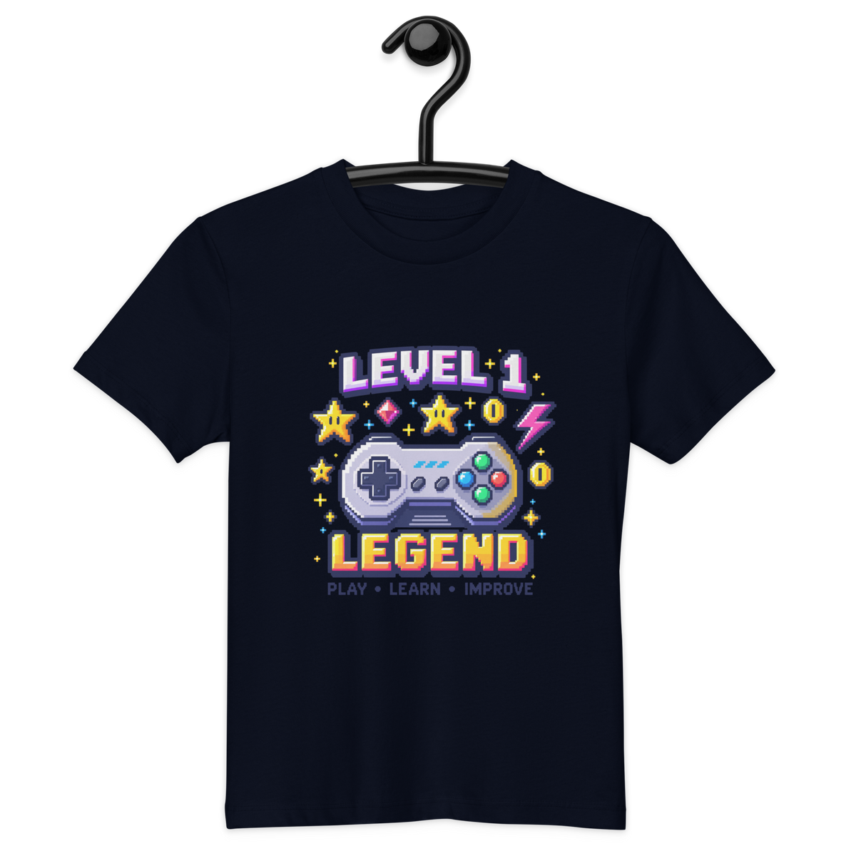 Level 1 Legend Organic Cotton Kids T-Shirt | SideQuest