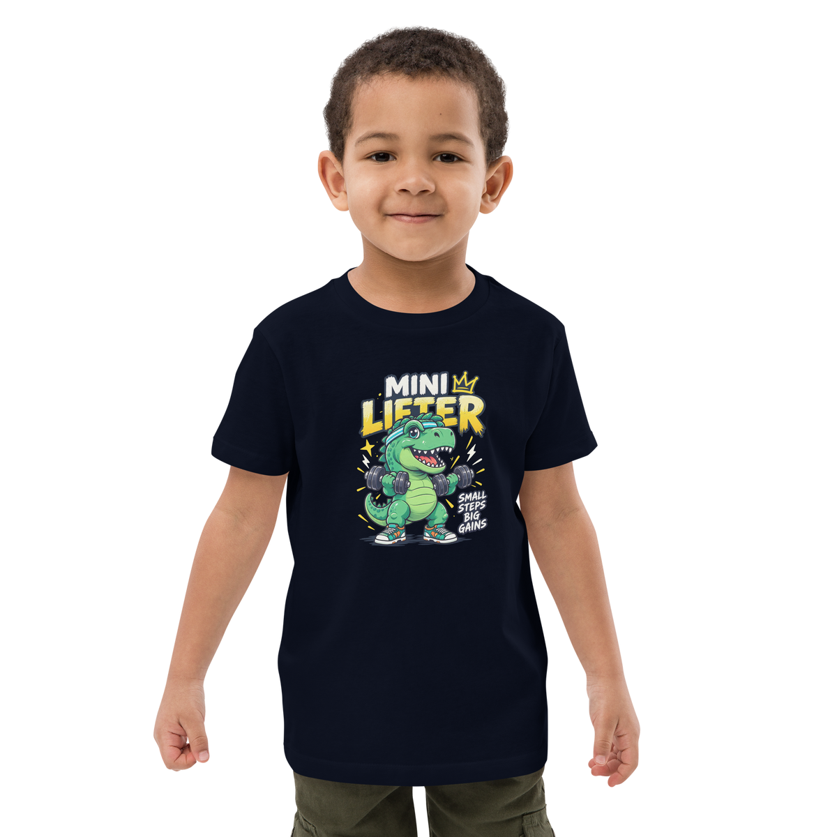 Mini Lifter Organic Cotton Kids T-Shirt | SideQuest