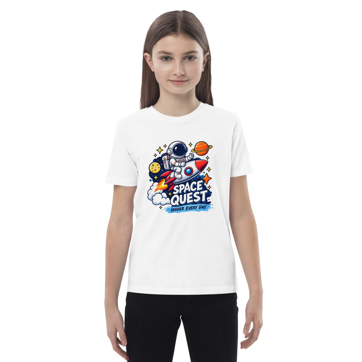 Space Quest Organic Cotton Kids T-Shirt | SideQuest