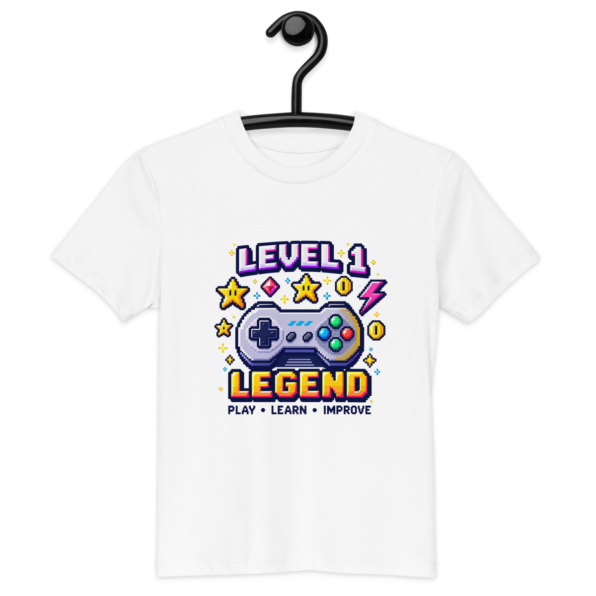 Level 1 Legend Organic Cotton Kids T-Shirt | SideQuest