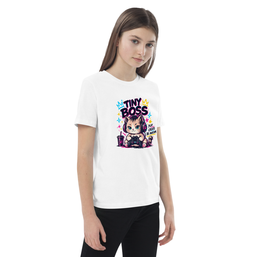 Tiny Boss Organic Cotton Kids T-Shirt | SideQuest
