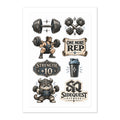 Strength +10 Fitness Sticker Sheet product image