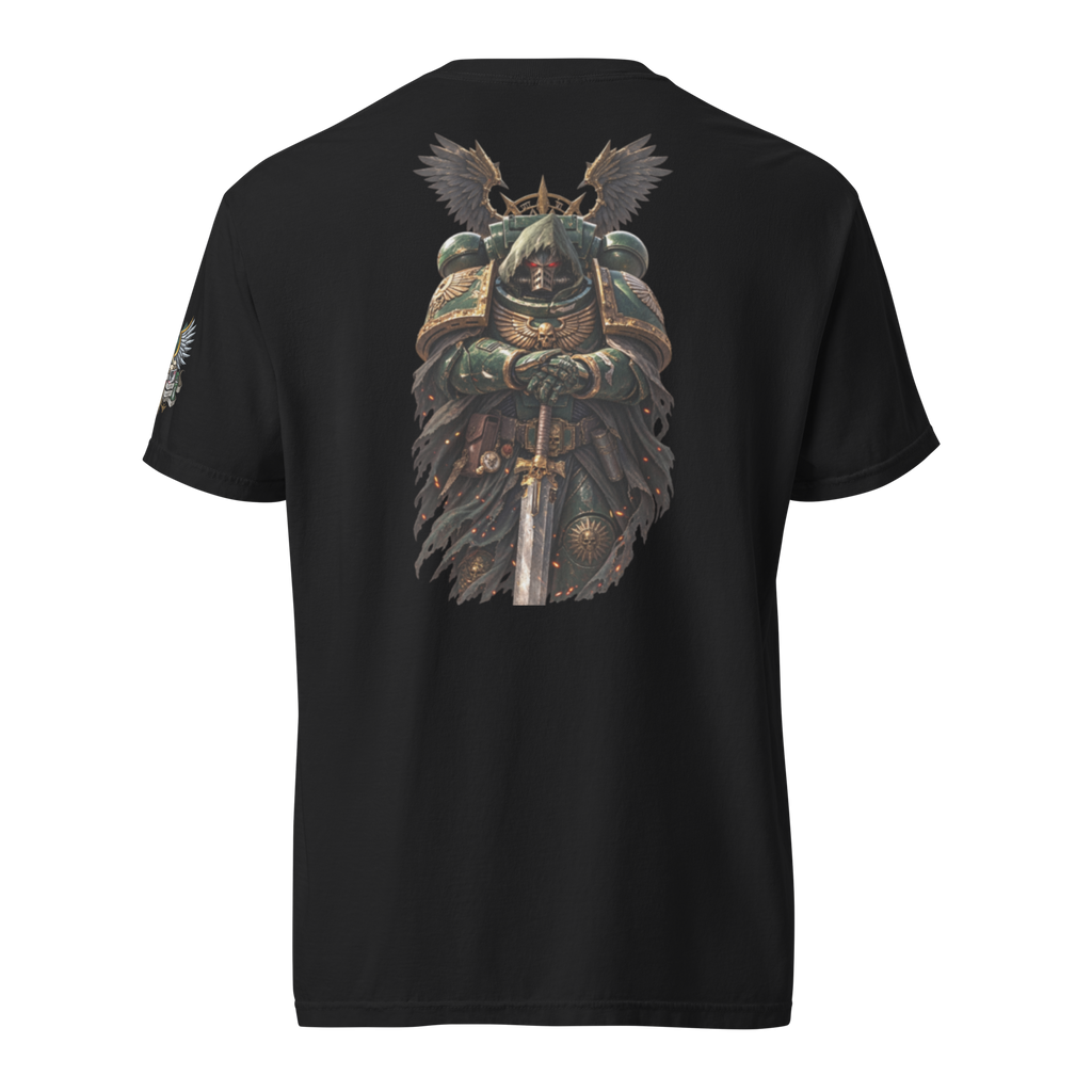 Repent For Tomorrow You Die Heavyweight T-Shirt in Black — back view