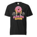 Glaze and Gain Heavyweight T-Shirt black front view