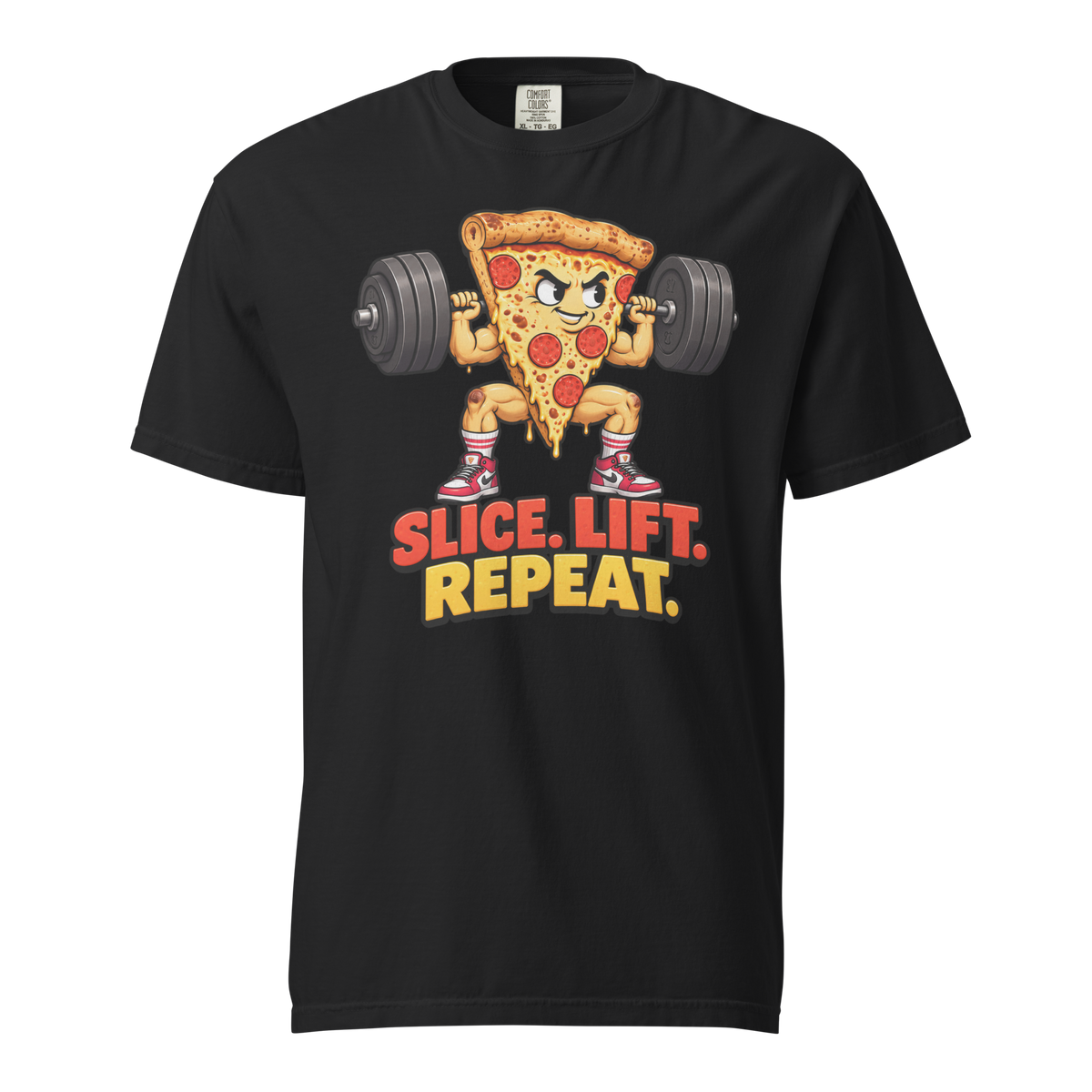 Slice. Lift. Repeat. Heavyweight T-Shirt product image 3