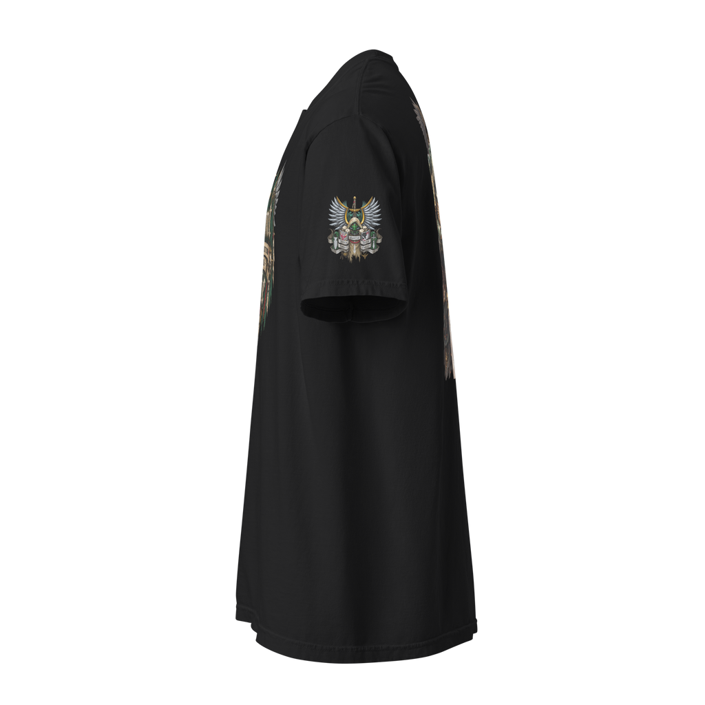 Repent For Tomorrow You Die Heavyweight T-Shirt in Black — product view