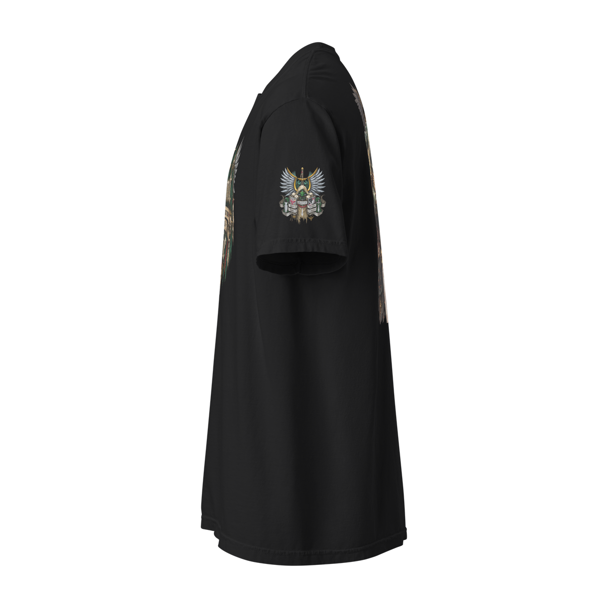 Repent For Tomorrow You Die Heavyweight T-Shirt in Black — product view
