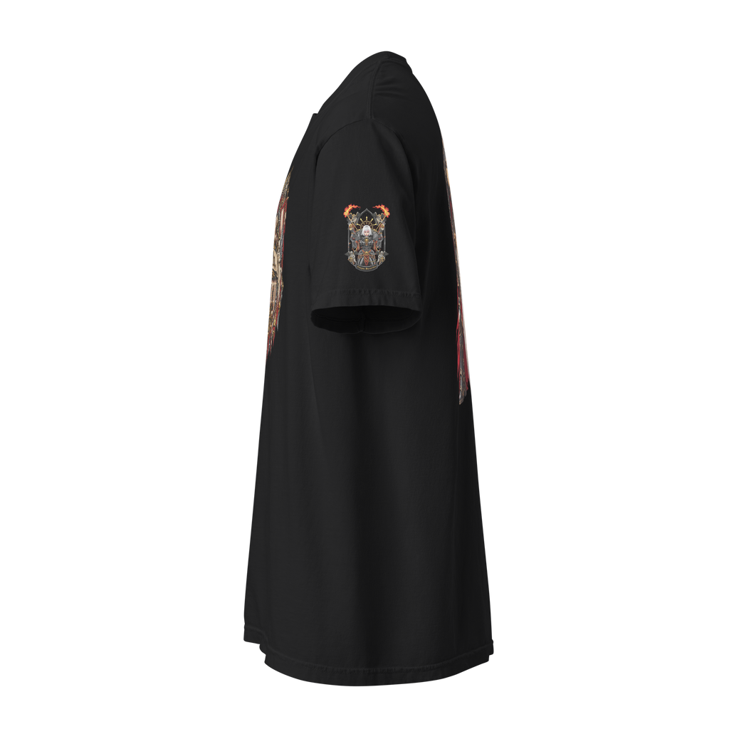 Adeptas Sororitas Heavyweight T-Shirt in Black — left side view