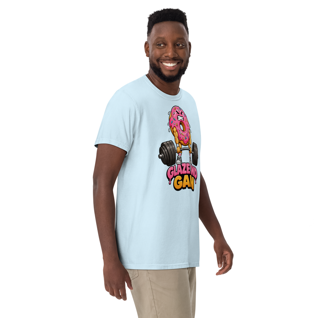 Glaze and Gain Heavyweight T-Shirt chambray front view