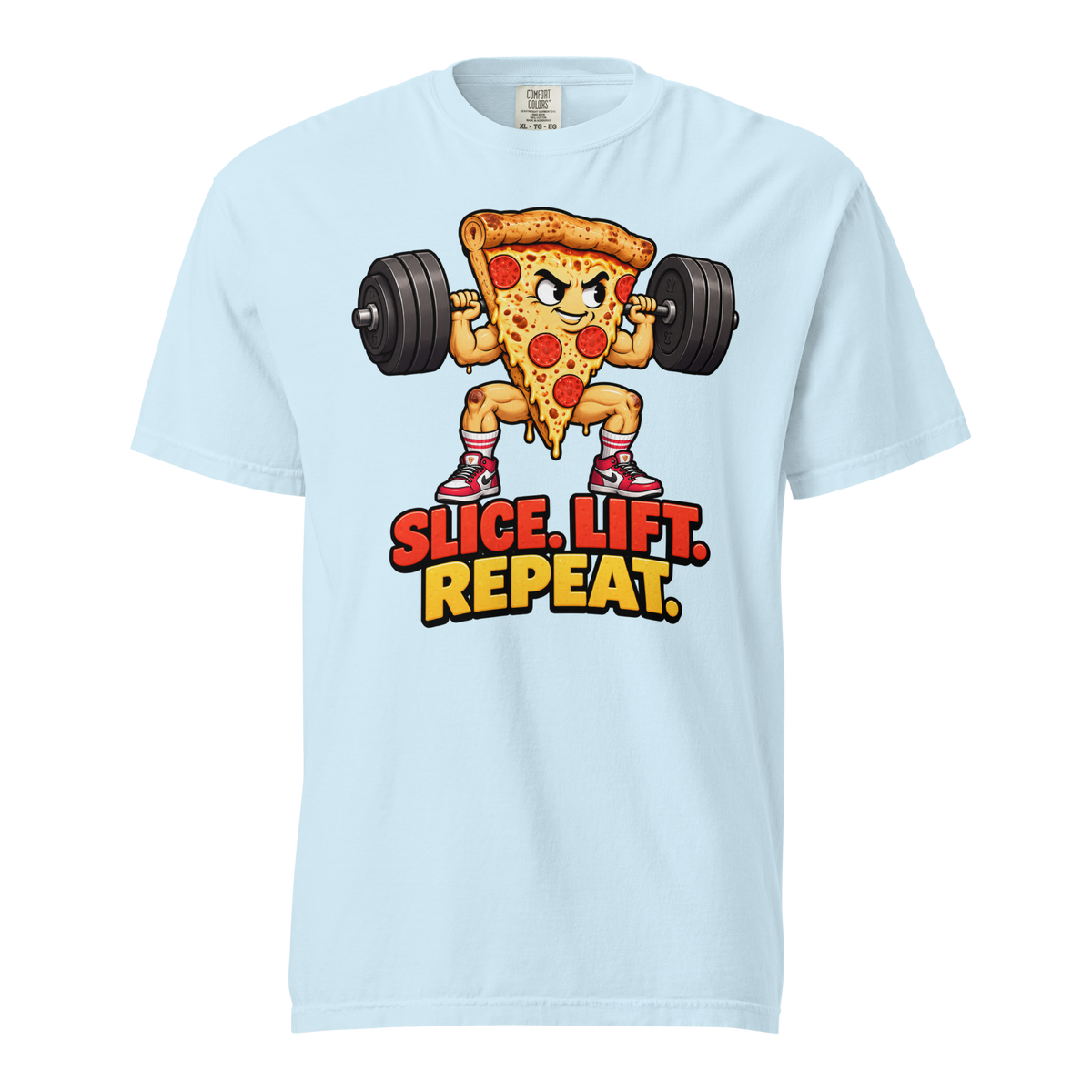 Slice. Lift. Repeat. Heavyweight T-Shirt product image 4