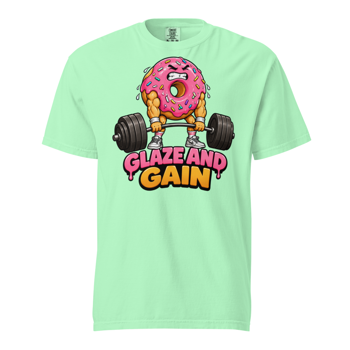 Glaze and Gain Heavyweight T-Shirt island reef front view