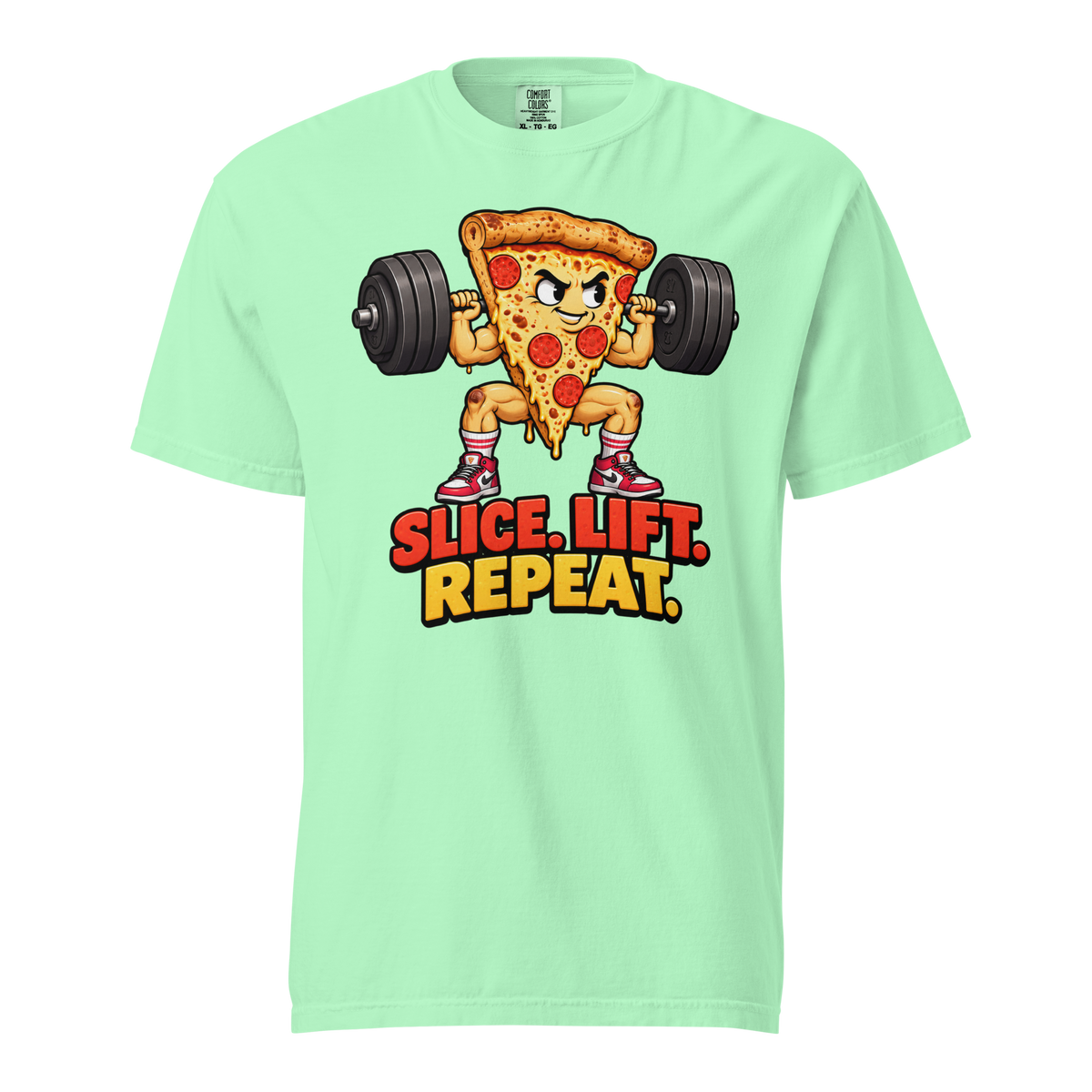 Slice. Lift. Repeat. Heavyweight T-Shirt product image 5