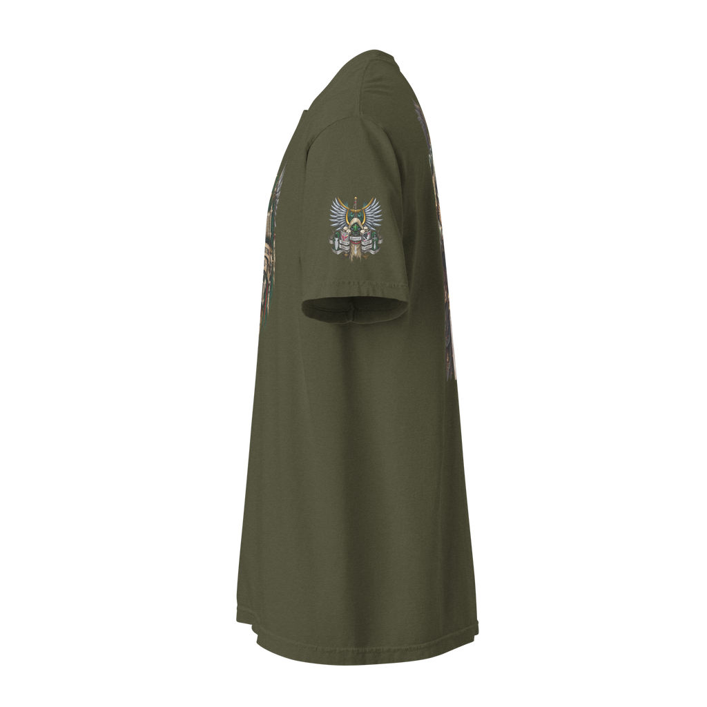 Repent For Tomorrow You Die Heavyweight T-Shirt in Sage — product view