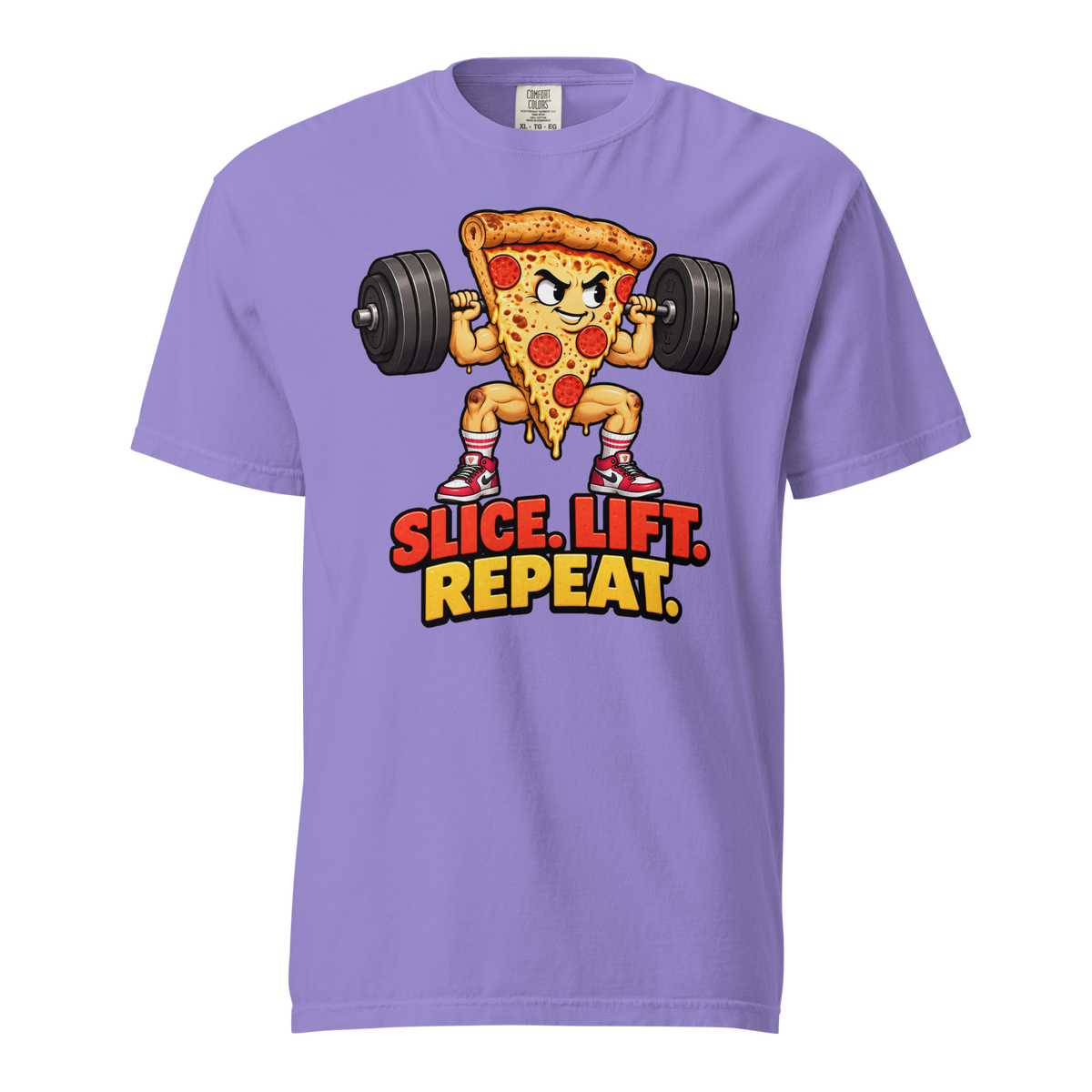 Slice. Lift. Repeat. Heavyweight T-Shirt product image 9
