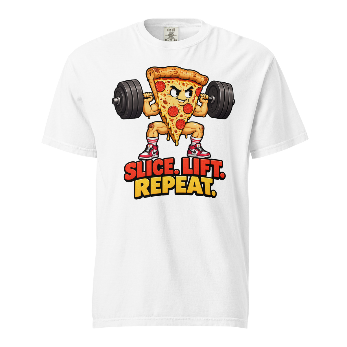 Slice. Lift. Repeat. Heavyweight T-Shirt product image 10