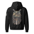 Repent For Tomorrow You Die Relaxed Hoodie in Black — back view